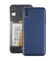 Samsung A01 Uyumlu  Arka Pil Batarya Kapağı SM-A015F (Mavi)