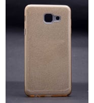 Galaxy J7 Max Kılıf Shining Simli Silikon Kılıf (Gold)