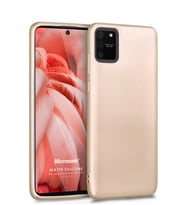 Microsonic Matte Silicone Samsung Galaxy S10 Lite Kılıf (Gold)