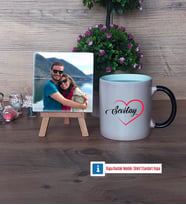 Sevgiliye Hediye Fotoğraflı Dekoratif Taş, Kupa Bardak Beyaz Hediye (Model 9)