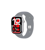 Açık Mavi Akıllı Saat Watch10 2025 Hediyeli AMOLED EKRAN (Gümüş Gri)