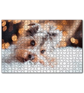 Cakapuzzle Sevimli Yorkshire Terrier  Puzzle Yapboz MDF (Ahşap) (1000 Parça)