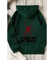 Unisex Just Baskılı Bisiklet Yaka Sweatshirt (Yeşil)