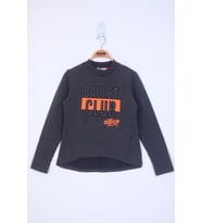 Toontoy Kız Çocuk Ballet Club Baskılı Sweatshirt  (Antrasit Melanj)