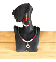 Handcraftedbyoz, Kadın, Etnik, Bohem, El yapımı, Yeni Yıl Koleksiyonu, Özel Tasarım Kolyeler (Beyaz - Yeşil)