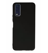 Vivo Y20 Kılıf Kamera Korumalı Silikon Rubber Arka Kapak (Siyah)