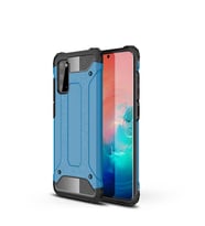 Galaxy S20 Kılıf Zore Crash Zırh Silikon Kılıf (Mavi)