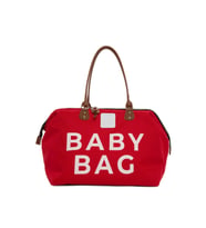 BAGMORİ Baby Bag Baskılı Bebek Bakım Çantası (Kırmızı)