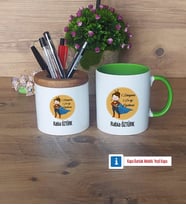 Öğretmenler Günü Hediyesi Kalemlik, Kupa Bardak T Kişiye Özel Hediye (Model 14)