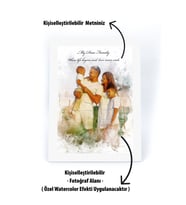 giftcrea Özelleştirilebilir Fotoğraf Çerçevesi ,Kişiye Özel Baskılı Fotoğraf Çerçevesi Renk Opsiyonlu (Beyaz)