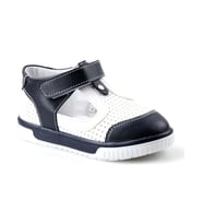 Arzen 4016 Önü Kapalı Erkek Çocuk Bebe Sandalet Ayakkabı (Lacivert-Beyaz)
