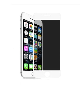 Uyumlu Model Apple iPhone 8 Plus Davin 5D Privacy Cam Ekran Koruyucu (Beyaz)