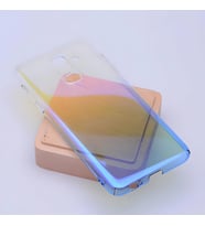 Galaxy A6 Plus 2018 Parlak Renk Geçişli Kılıf (Mavi)