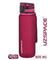 Uzspace  800 ml -Yeni Ebat-Boy 25 cm-Tritan Su Matarası Bpa Koku Sızdırma Yok -3053a (Kırmızı)