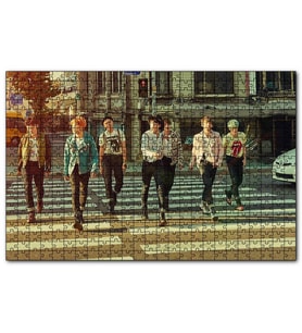 Cakapuzzle BTS Kore Pop Yaya Geçidinde  Puzzle Yapboz MDF (Ahşap) (255 Parça)