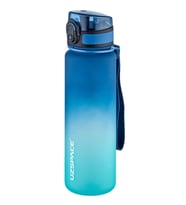 Uzspace FiftyFifty 500ml Çift Renk Softtouch FF Collection Tritan Su Matarası (Mavi-Turkuaz)