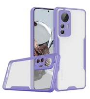 Xiaomi Mi 12T Pro Kılıf Parfe Kenarları Pastel Renk Silikon Kılıf (Mor)