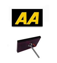Panjur Arma Vidalı Pleksi Izgara Arma Logo (Siyah)