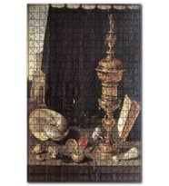 Cakapuzzle Masa Üzerinde Yağdanlık ve Antika Eşyalar Puzzle Yapboz MDF (Ahşap) (255 Parça)