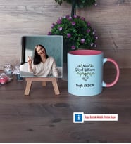 Yılbaşı Hediyesi Fotoğraflı Dekoratif Taş, Kupa Bardak Beyaz Hediye (Model 6)