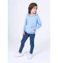Toontoy Erkek Çocuk Baskılı Hırka (Mavi)