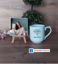 Yılbaşı Hediyesi Fotoğraflı Dekoratif Taş, Kupa Bardak Beyaz Hediye (Model 5)