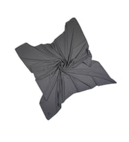 Mısırlı Eşarpları Queen Krep Simli Kadın Eşarp 110x110 cm (Gri)