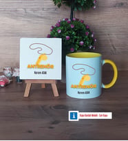 Antrenör Dekoratif Taş, Kupa Bardak Kırmızı Hediye (Model 6)