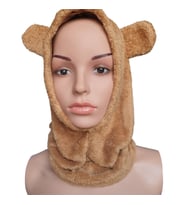 Teddy Bear Ayıcık Kulaklı Boyunluk Bere (Kahverengi)