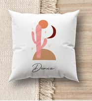 BK Gift Kişiye Özel İsimli Beyaz Kırlent Yastık, Ev Hediyesi, Ev Dekorasyonu, Dekoratif Hediye (Model 11)