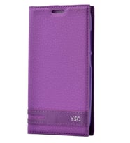Huawei Y5C Honor Bee Kılıf Elite Kapaklı Kılıf (Mor)