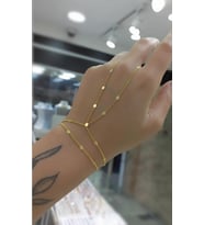  Gümüş zincir model şahmeran bileklik cs85r23 (Rose)