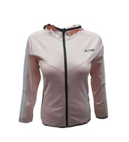 Adidas A0778 Kadın Dalgıç Kolu Şeritli Tam Fermuarlı Sweatshirt - Beyaz - ST01081-Beyaz-XXL (Pembe)