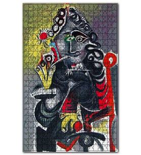 Cakapuzzle The Musketeer by Pablo Picasso Puzzle Yapboz MDF (Ahşap) (1000 Parça)