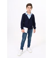 Toontoy Erkek Çocuk Okul Sweatshirt (Mavi)