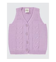 Civil Baby Bebek Triko Yelek 3-18 Ay Lila (Lila)
