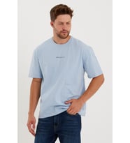 Süperlife Erkek Bisiklet Yaka Standart &Regular Fit SPR21Y27 (Mavi)