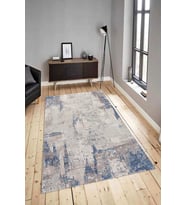 Dijital Baskılı Yıkanabilir Kaymaz Modern Renkli Salon Halısı Mutfak Halısı Yolluk ND-HY-1406 (Gri)