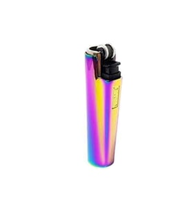 Metal Kılıflı Clipper İnce Çakmak (Pembe)
