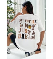 Unisex Is Not Just Tasarım Tshirt (Beyaz)