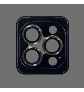 İphone 13 Pro/  13 Pro Max Uyumlu Kamera Koruyucu Lens Mercek Çerçeveli 3'lü Set (Gümüş)