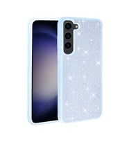 Galaxy S23 Plus Kılıf Parlak Taşlı Tasarım Zore Ston Kılıf (Açık Mavi)