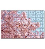Cakapuzzle Dallarda Kiraz Çiçekleri  Puzzle Yapboz MDF (Ahşap) (255 Parça)