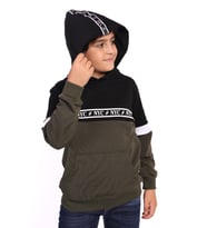 Toontoy Erkek Çocuk Baskılı Sweatshirt (Haki)