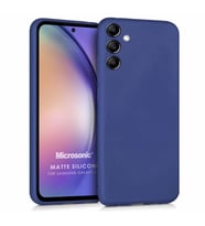 Microsonic Matte Silicone Samsung Galaxy A54 Kılıf Siyah (Lacivert)