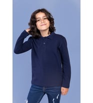 Toontoy Unisex Çocuk  Polo Yaka Tişört (Lacivert)