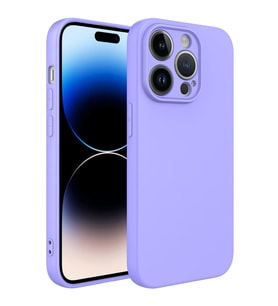 Apple iPhone 14 Pro Kılıf Özel Orijinal Lansman Serisi, İçi Kadife, Pürüzsüz Yumuşak ve Mat TPU Silikon (Lila)