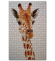 Cakapuzzle Çıtkırıldım Zürafa Çizim Puzzle Yapboz MDF (Ahşap) (500 Parça)