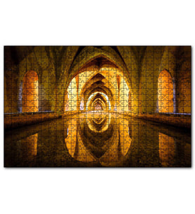 Cakapuzzle Mimari Sütunlar ve Tonozlar  Puzzle Yapboz MDF (Ahşap) (1000 Parça)