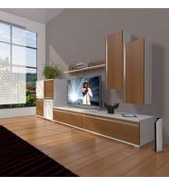 Decoraktiv Eko 6 Mdf Std Tv Ünitesi Tv Sehpası (Beyaz - Ceviz)